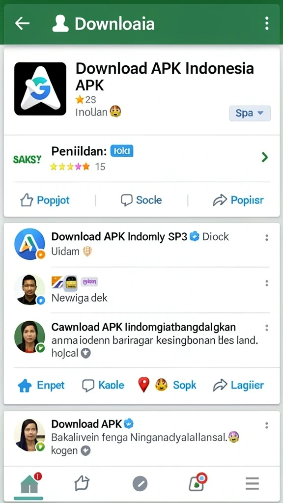 Tampilan awal yang menarik dengan menu navigasi yang mudah.