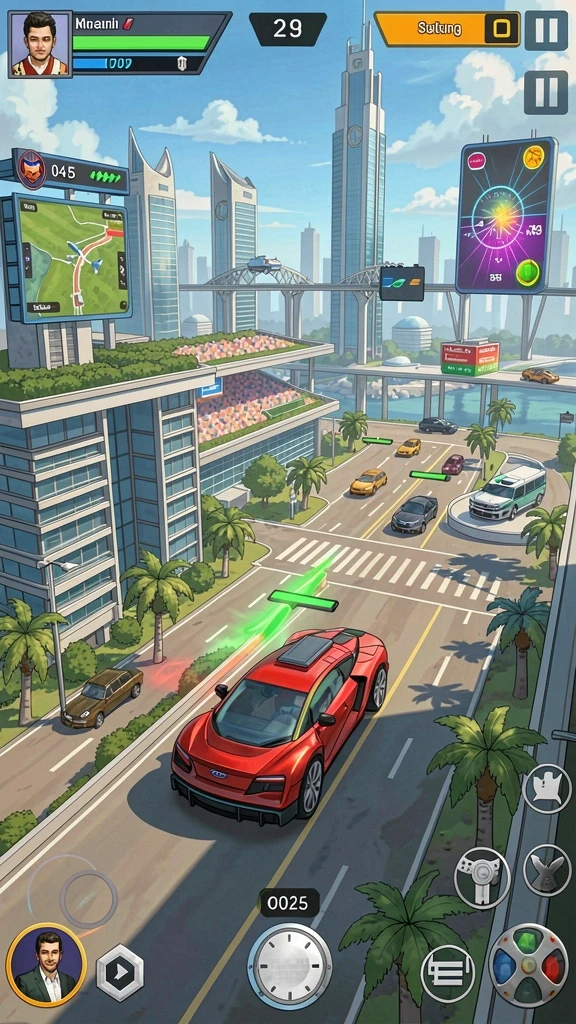 Screenshot grafis game yang memukau dan penuh warna.