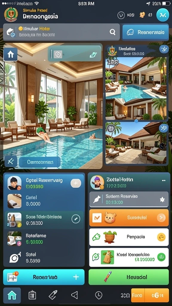 Tampilan awal aplikasi yang menarik dan modern.