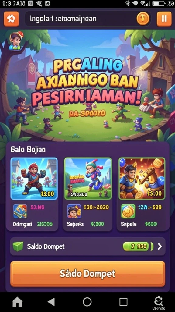 Layar tantangan dengan grafis yang memukau.