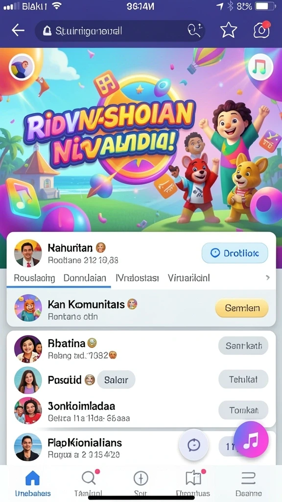 Berbagai karakter unik yang tersedia untuk dimainkan.