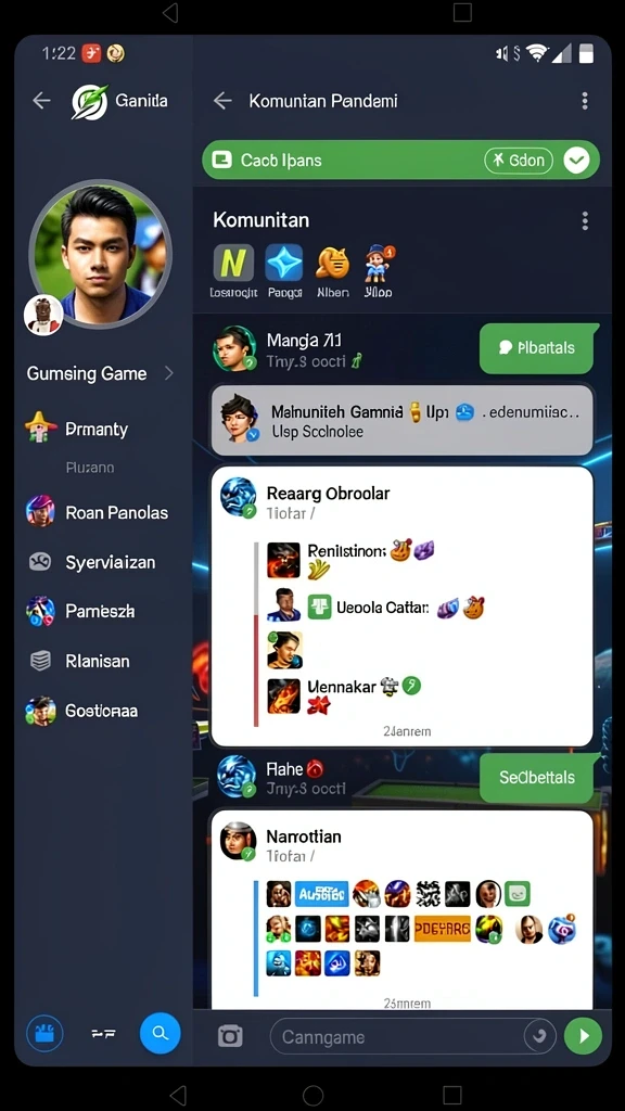 Tampilan menu utama yang user-friendly dan menarik.