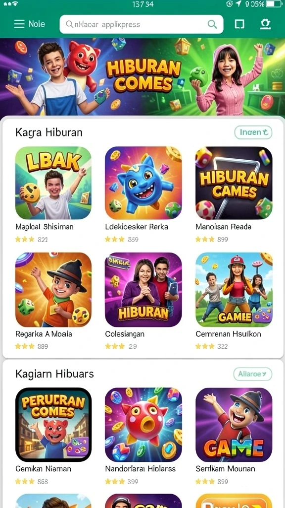Beragam karakter unik untuk dipilih dalam game.