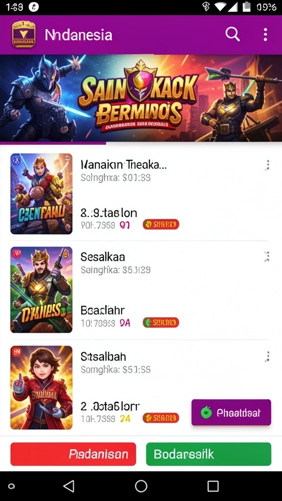 Karakter-karakter unik yang menambah keseruan permainan.