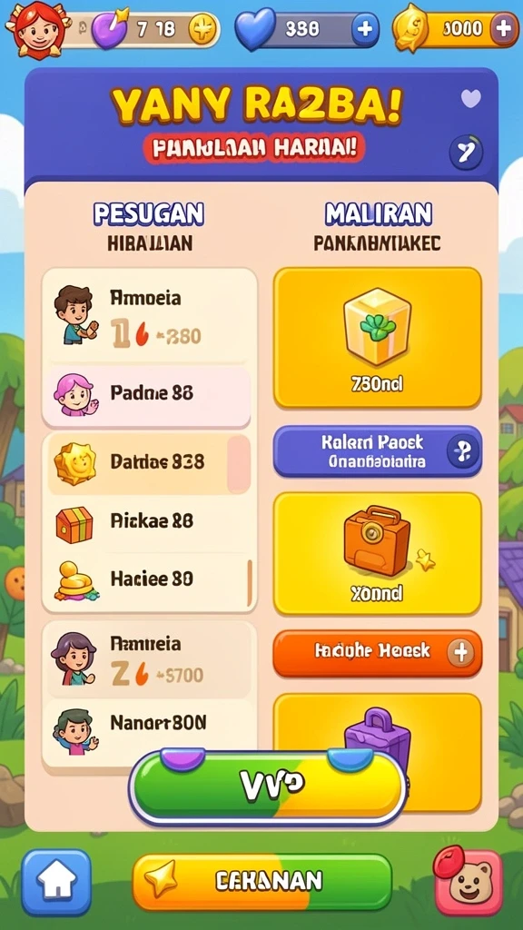 Karakter yang dapat dikustomisasi sesuai keinginan.
