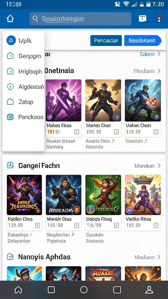 Tangkapan layar menunjukkan lingkungan permainan yang kaya dan detail.
