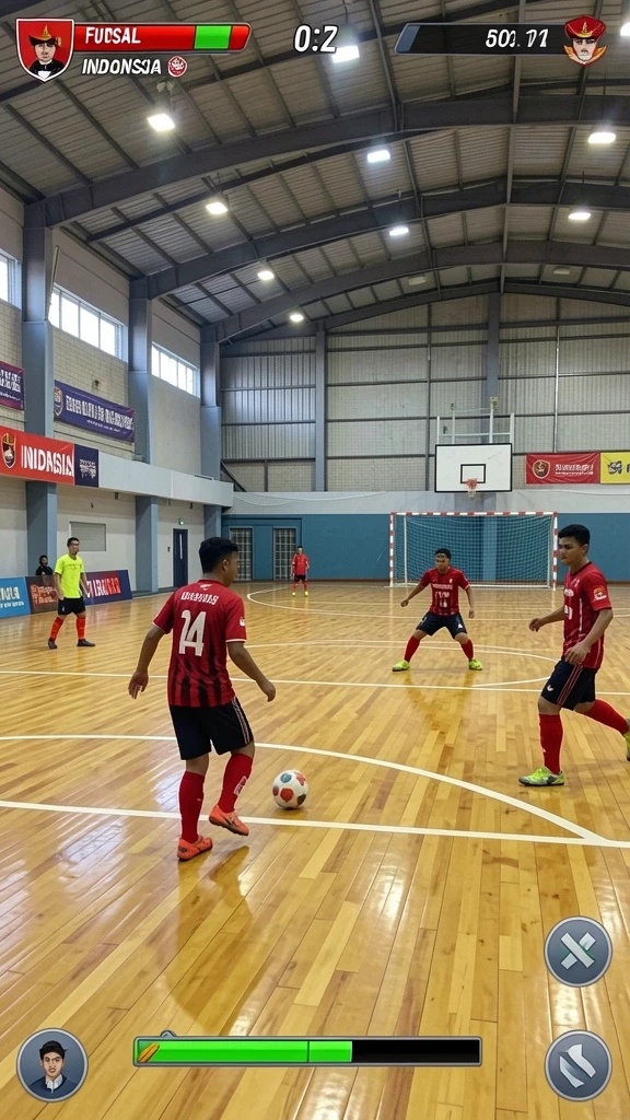 Level permainan yang menantang dan penuh rintangan.