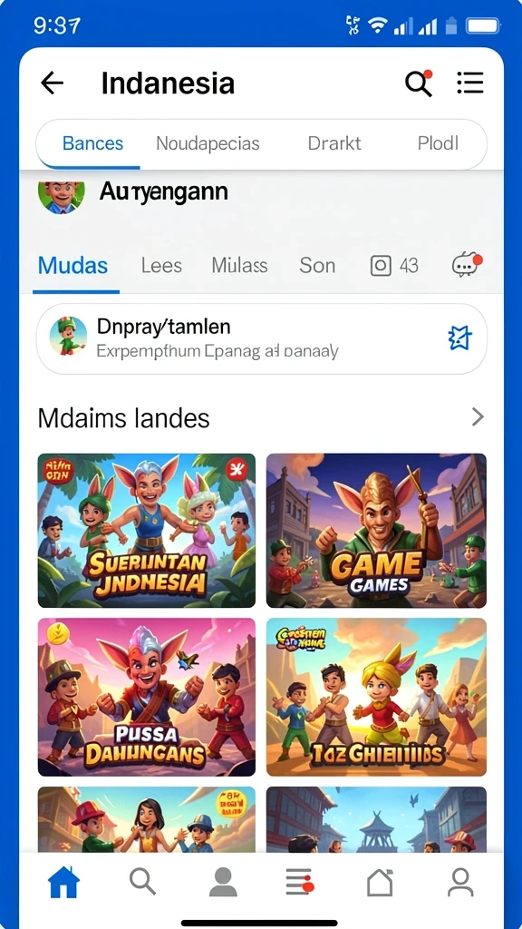 Tampilan grafis luar angkasa yang menakjubkan.