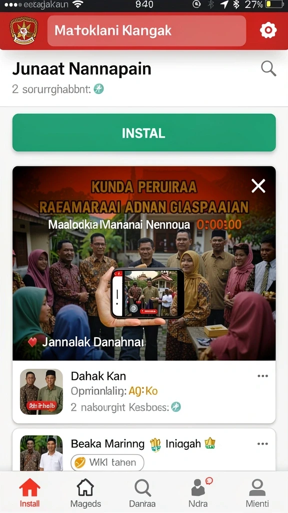 Tampilan antarmuka yang menarik dan modern.