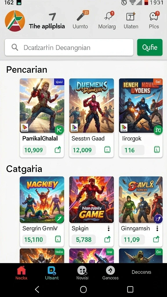 Tangkapan layar menampilkan suasana permainan yang seru.