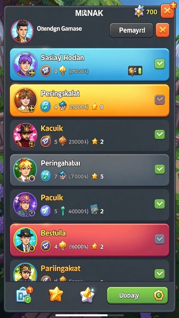 Beragam pilihan permainan yang mendebarkan dan seru.