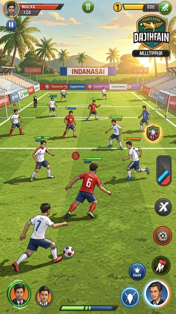 Pengalaman multiplayer yang seru dengan pemain lain.