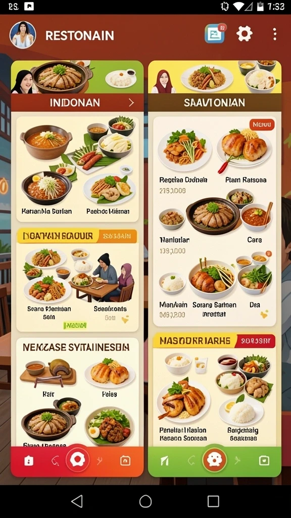 Tampilan karakter utama yang menawan.