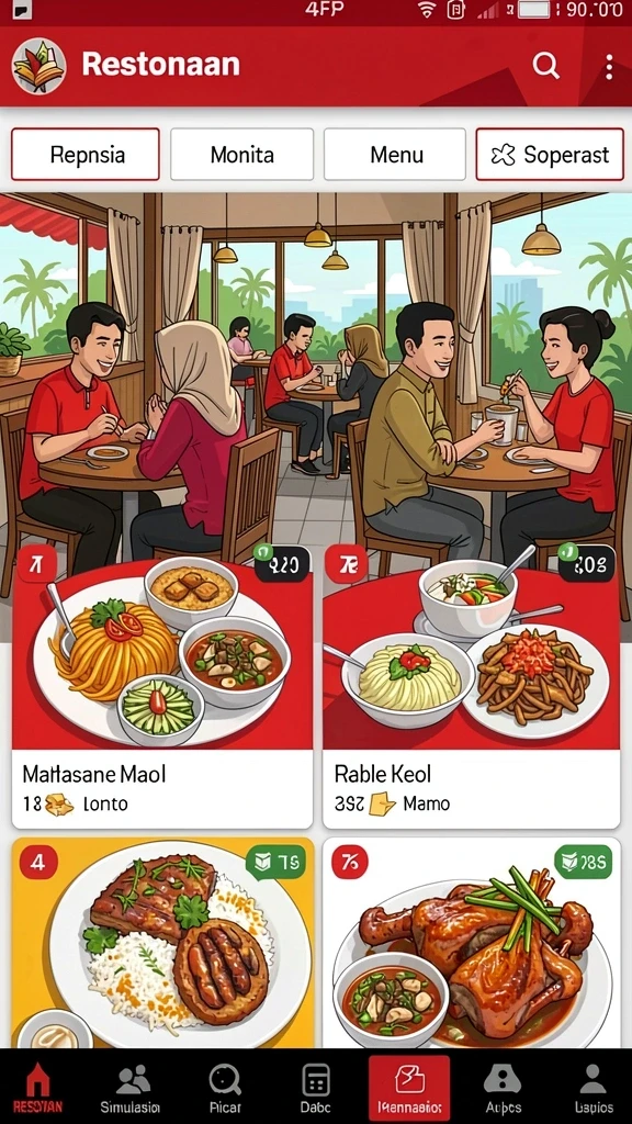 Fitur sosial untuk berinteraksi dengan pemain lain.